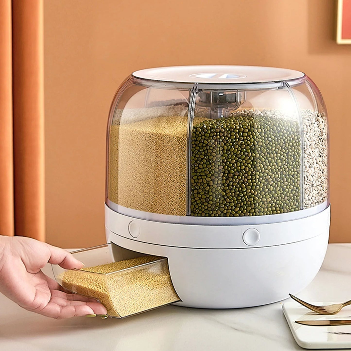 50% OFF🎁Rotary Large Capacity Grain Storage Container