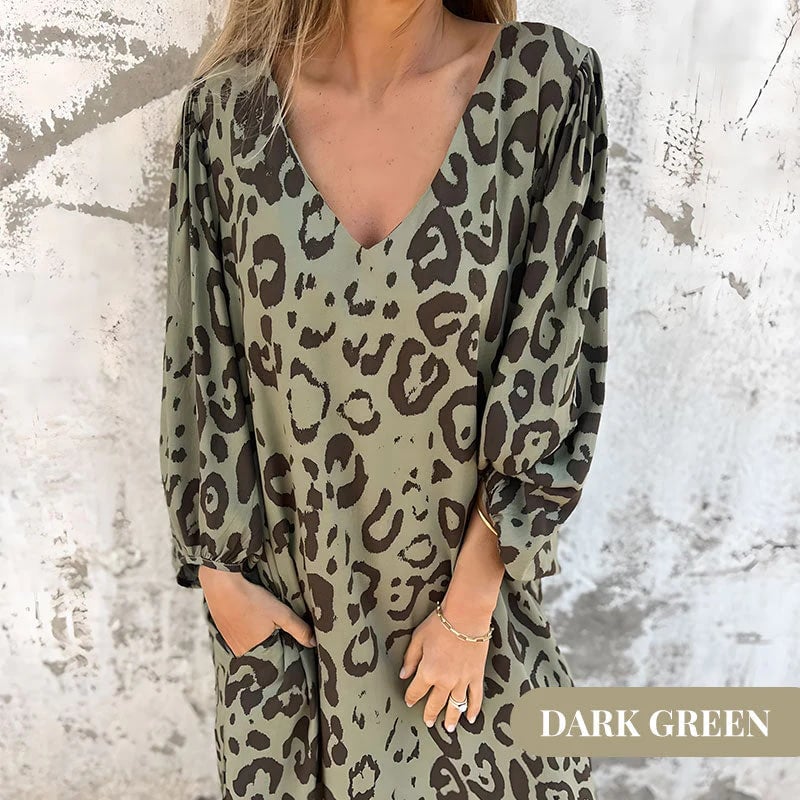 đź’–Safari Chic Leopard Dress