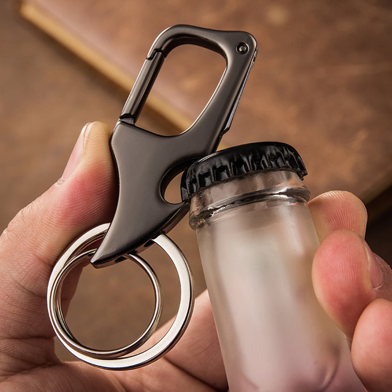 villow-🔥49% OFF🔥Multifunctional pendant bottle opener metal double ring key chain