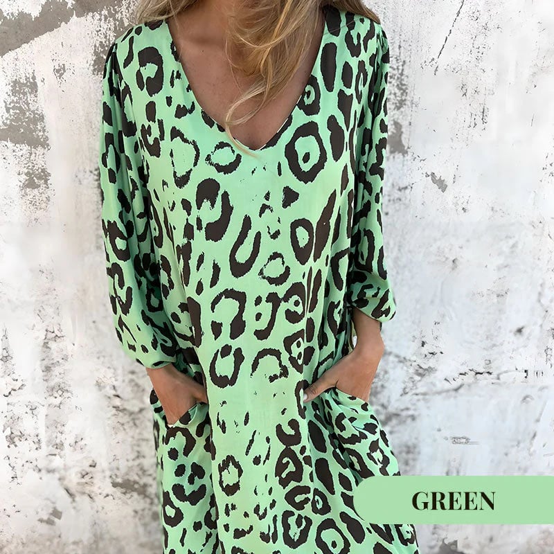 đź’–Safari Chic Leopard Dress