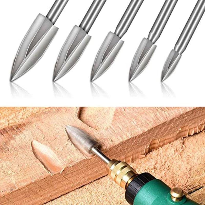 5-piece woodcarving drill bit sets
