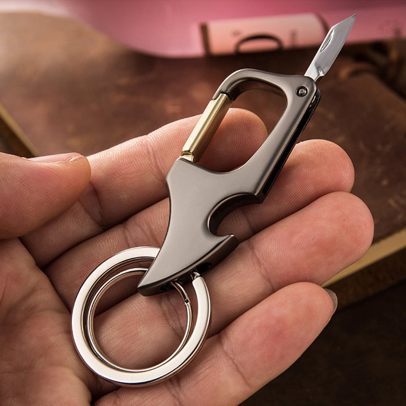 villow-🔥49% OFF🔥Multifunctional pendant bottle opener metal double ring key chain