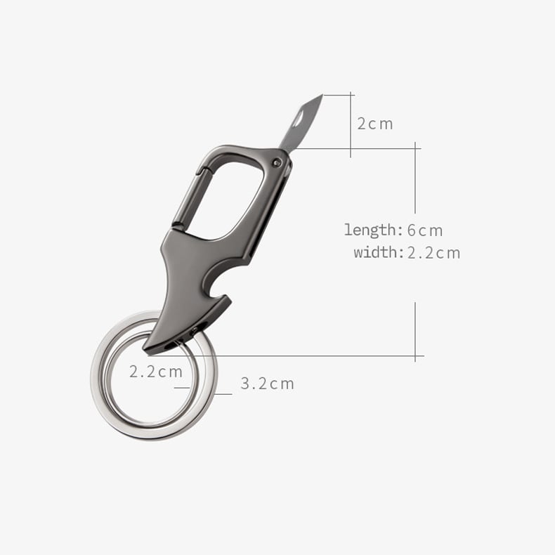 villow-🔥49% OFF🔥Multifunctional pendant bottle opener metal double ring key chain