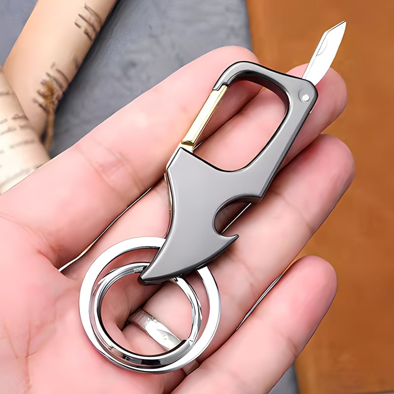 villow-🔥49% OFF🔥Multifunctional pendant bottle opener metal double ring key chain
