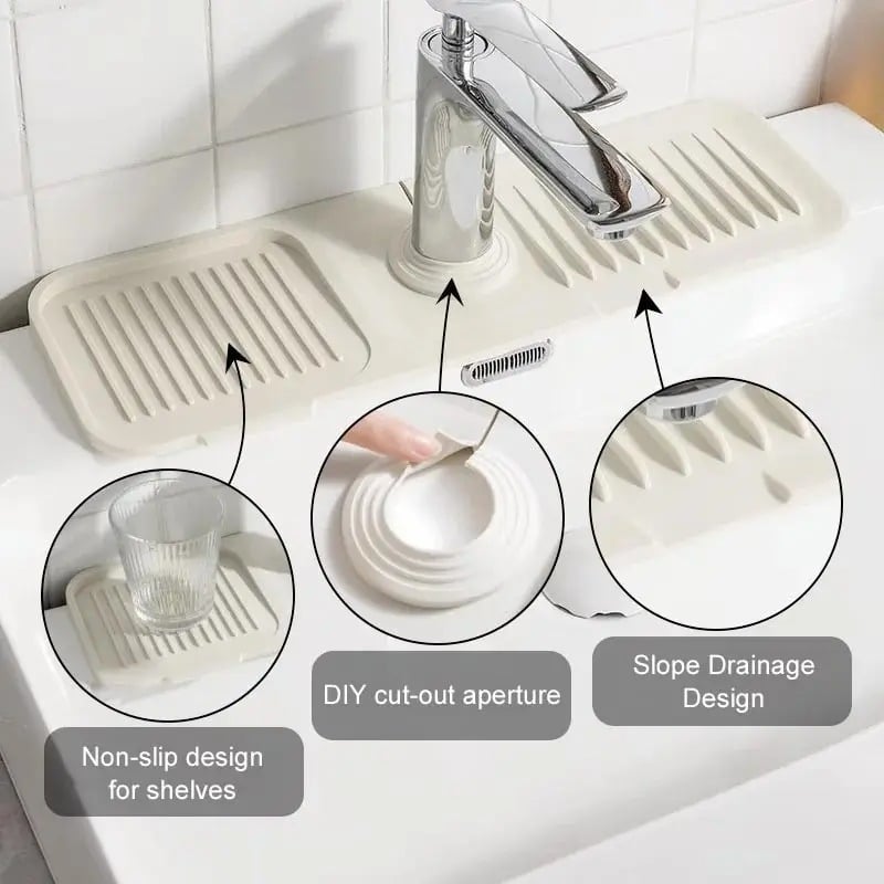 villow-🎅 Faucet Guard & Draining Mat