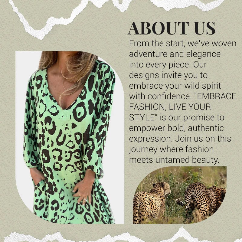 đź’–Safari Chic Leopard Dress