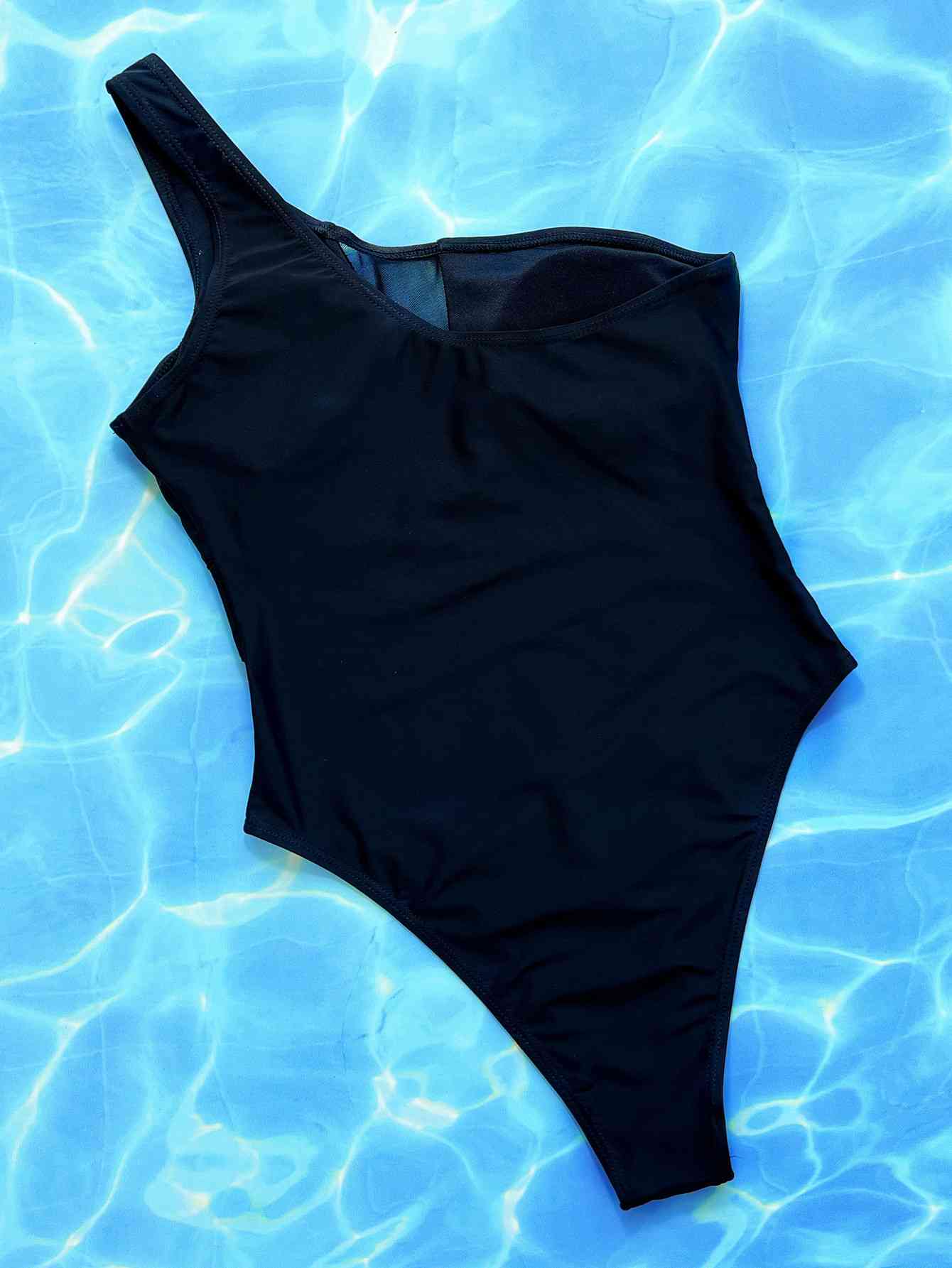 Cross Over One-Shoulder Swimsuit