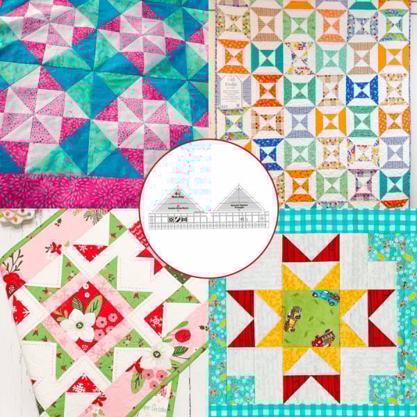 90 Degree Double-Strip Quilt Ruler