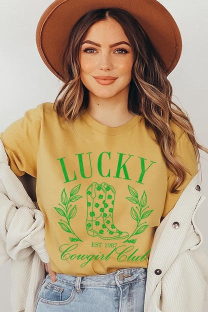 Women The Lucky Cowgirl Graphic Tee