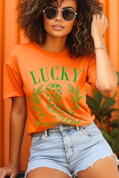 Women The Lucky Cowgirl Graphic Tee