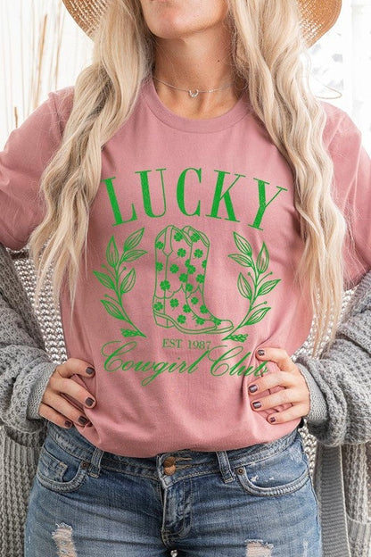 Women The Lucky Cowgirl Graphic Tee