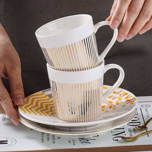 villow-Moving Reflection Creative Coffee Cup Mirror Reflection Coffee Mug