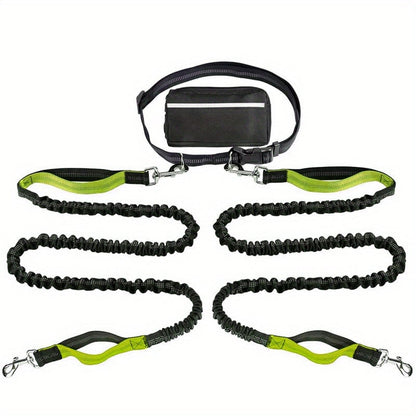 🔥Hands Free Dog Leash with Zipper Pouch