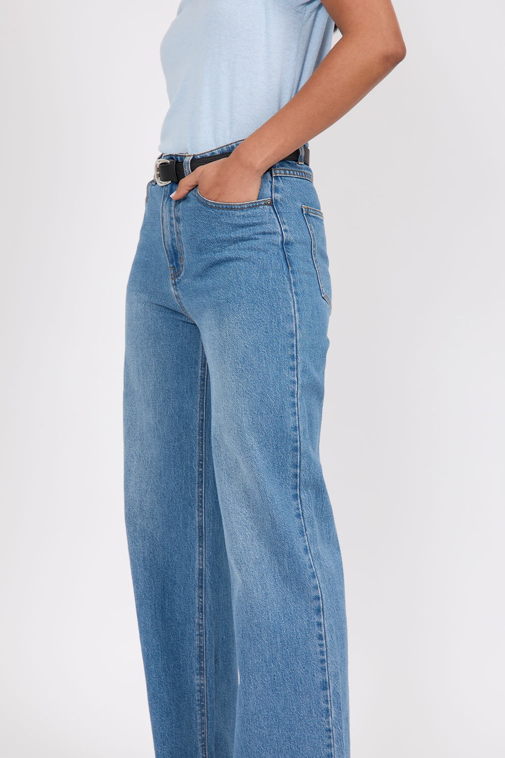 Villow Icon Wide Jean – Vintage Mid Wash