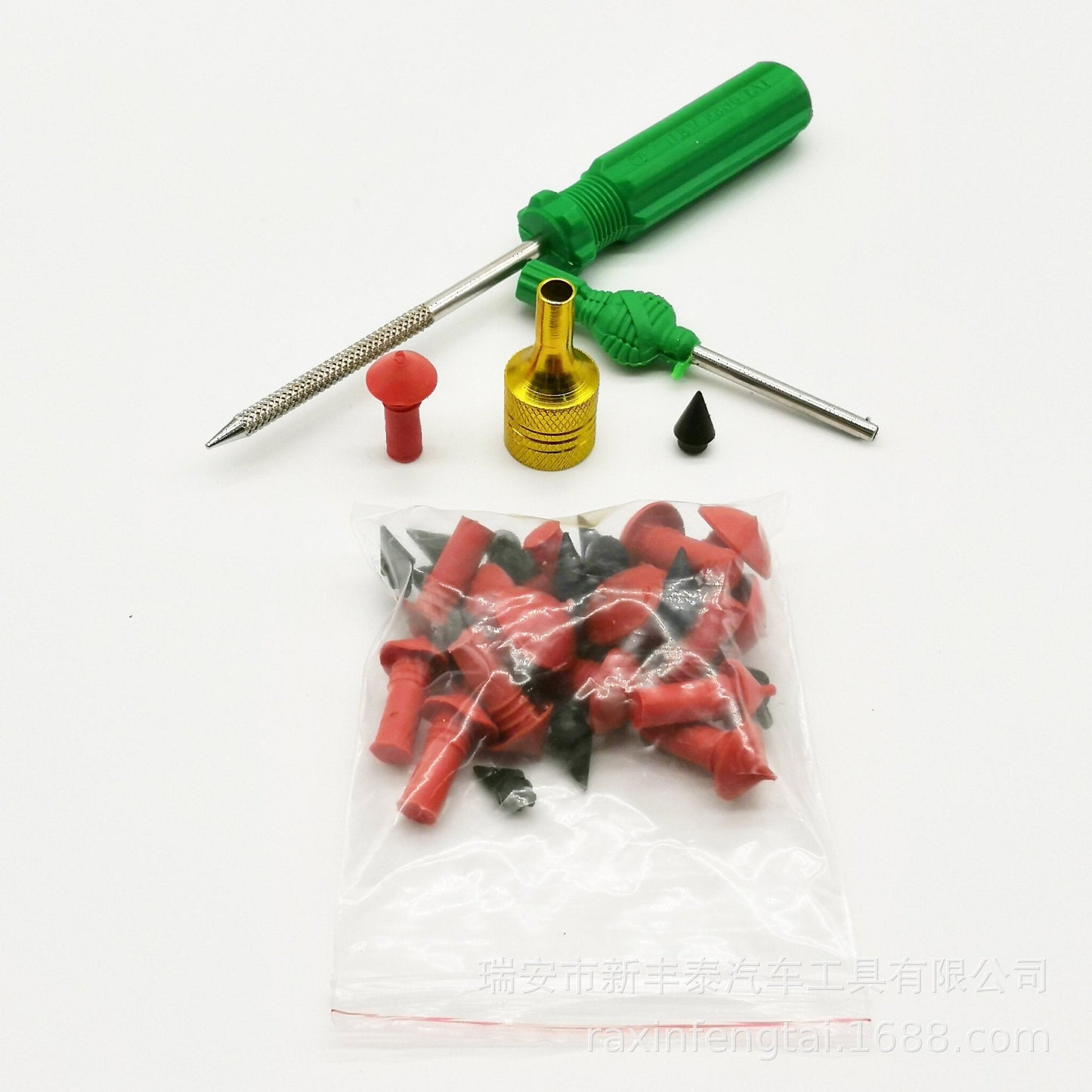 villow-Tubeless Tire Plugger Repair Kit on Car, Motorcycle, ATV, Jeep, Truck, & Tractor