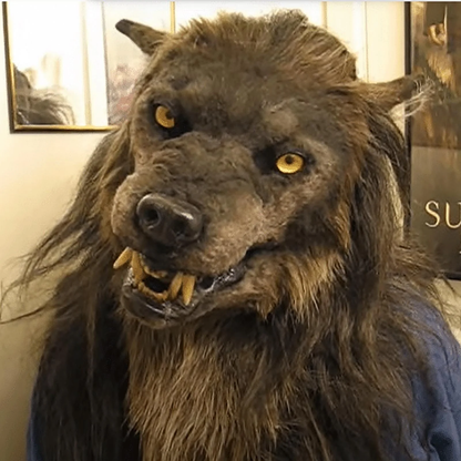 villow-Werewolf Headwear Glowing Eyes Movable Costume Mask-💖Buy 2 Free Shipping