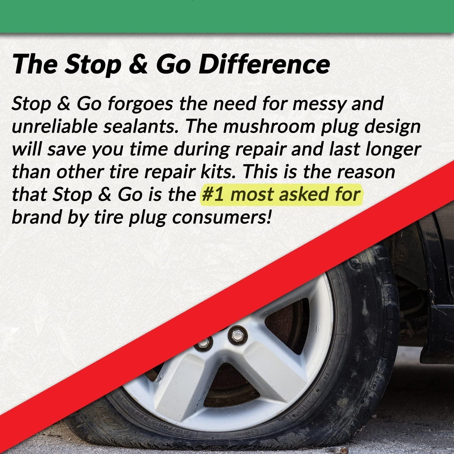 villow-Tubeless Tire Plugger Repair Kit on Car, Motorcycle, ATV, Jeep, Truck, & Tractor